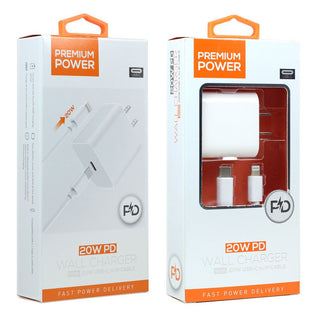 20W USB-C To Lightning Power Adapter - iPhone,Ipad, AirPods Charger with Fast Charging Cable