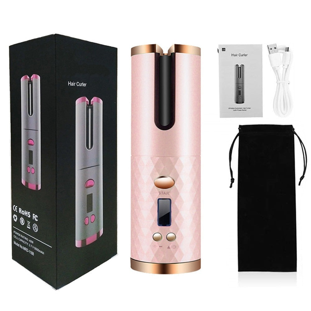 Enhance product title: Smart Hair Curling Rollers - Automatic, Tangle-Free, and Time-Saving Hairstyling Tool