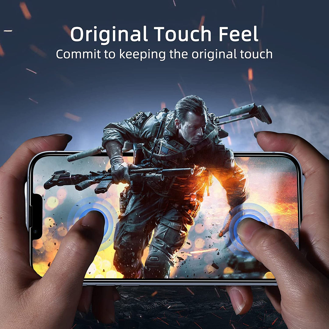 Privacy Screen Protector for Iphone 13/13 Pro/14 [2-Pack][6.1 Inch] Display Tempered Glass Film with Easy Installation Frame, Ultra HD, 9H Hardness, Scratch Resistant, Case Friendly, Full Coverage