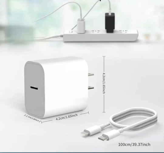 PD Power Adapters Set USB C To Lightning