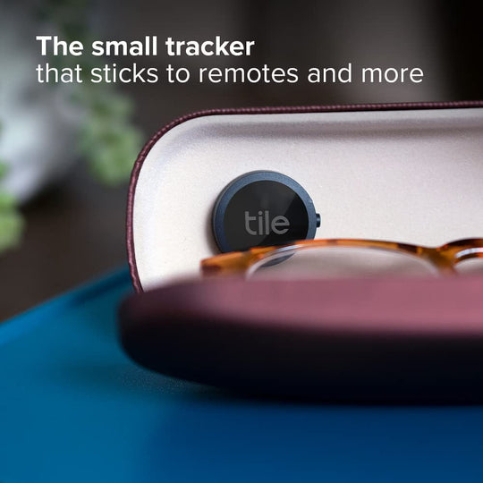 Sticker 1-Pack. Small Bluetooth Tracker, Remote Finder and Item Locator, Pets and More; up to 250 Ft. Range. Water-Resistant. Phone Finder. Ios and Android Compatible, Black